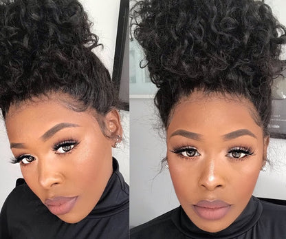 BYE-BYE KNOTS 360 HD LACE FAKE SCALP BURMESE CURLY WIG / Invisi-Strap