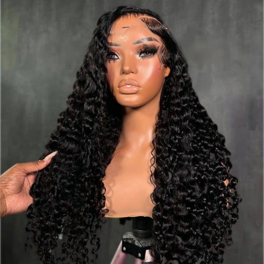 BYE-BYE KNOTS 13X6 HD LACE FRONTAL SUPER PRE-PLUCKED WIG /Burmese Curls