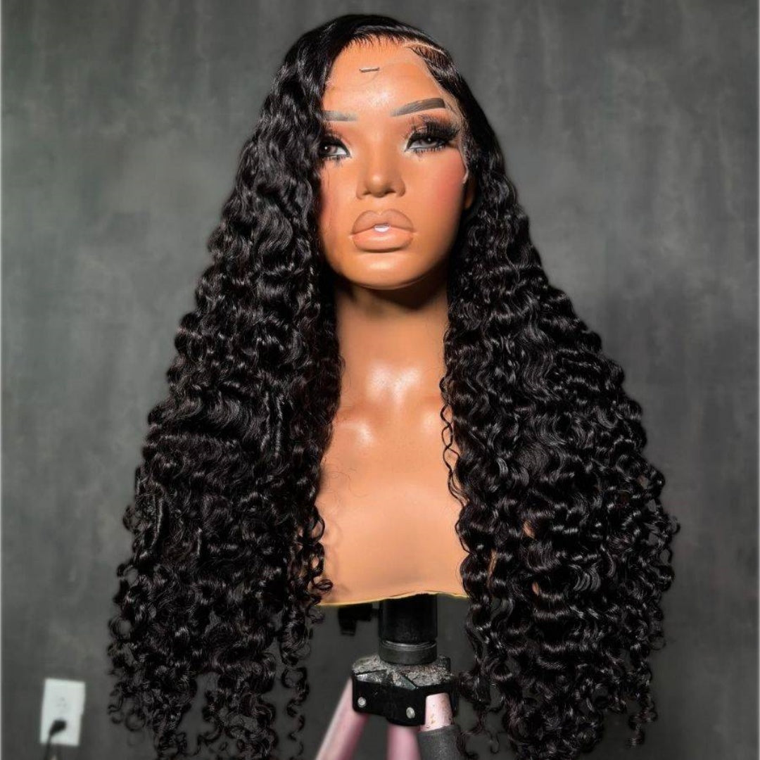 BYE-BYE KNOTS 13X6 HD LACE FRONTAL SUPER PRE-PLUCKED WIG /Burmese Curls
