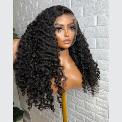 BYE-BYE KNOTS 13X6 HD LACE FRONTAL SUPER PRE-PLUCKED WIG /Burmese Curls