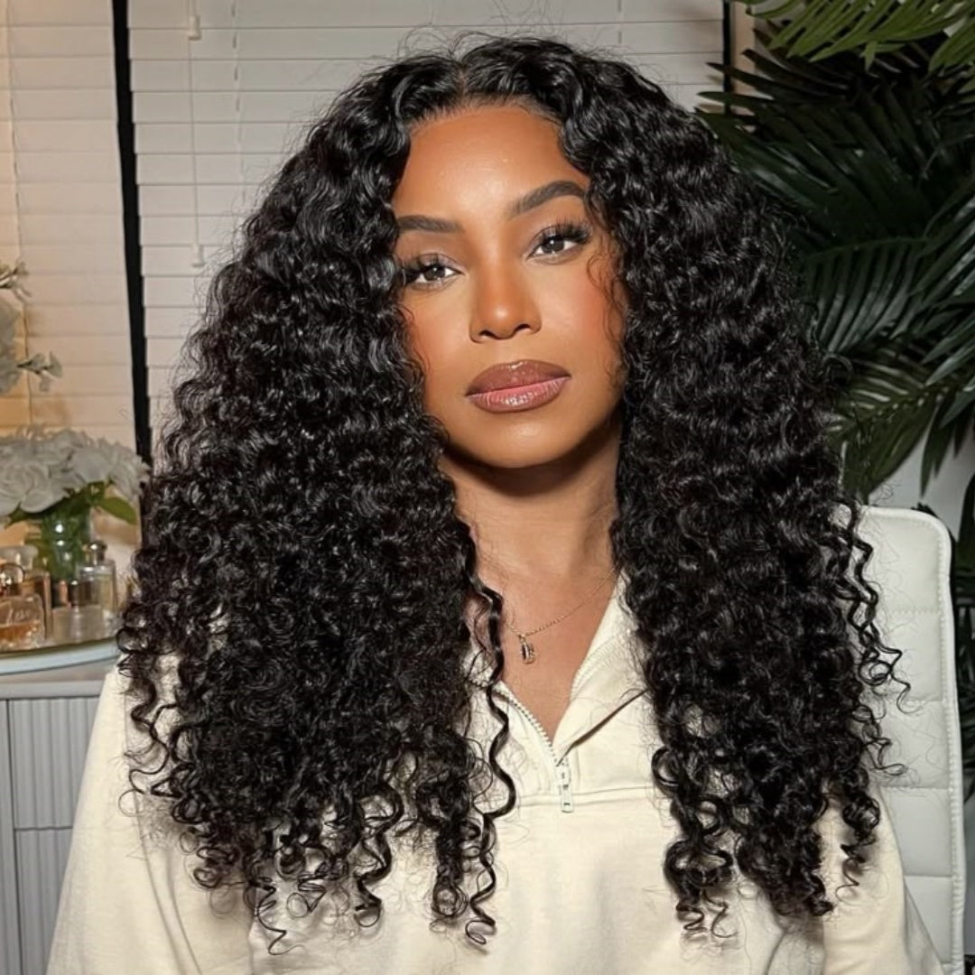 Top Quality Raw Hair 5X5 Closure HD Lace Wig Burmese Curls