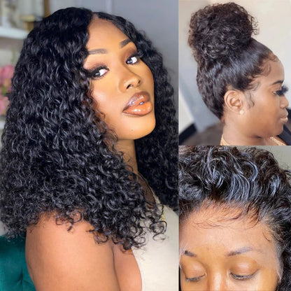 BYE-BYE KNOTS 360 HD LACE FAKE SCALP BURMESE CURLY WIG / Invisi-Strap