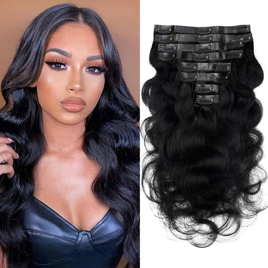Clip In Hair Extension Body Wave Human Wefts Set