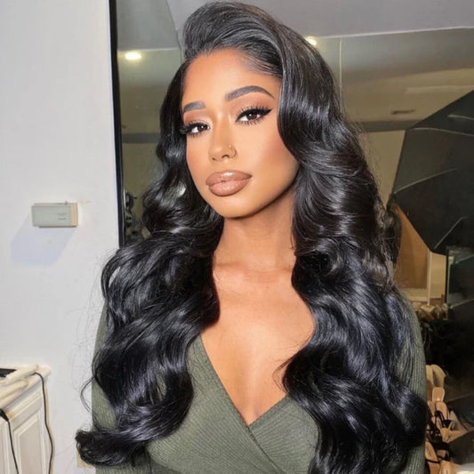BYE-BYE KNOTS 13X6 HD LACE FRONTAL SUPER PRE-PLUCKED WIG /BODY WAVE