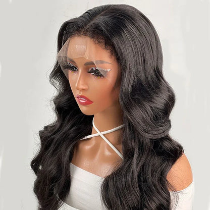 13X6 TRANSPARENT/HD LACE CURLY EDGES  STRAIGHT/BODY WAVE WIG