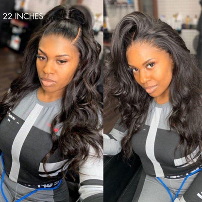 UPGRADED FULL LACE (WITHOUT MESH) TRANSPARENT LACE BODY WAVE INVISI-STRAP WIG