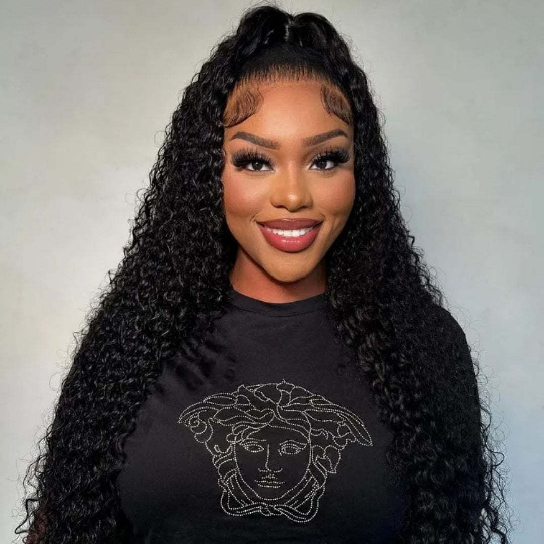 Top Quality Raw Hair 5X5 Closure HD Lace Wig Curly