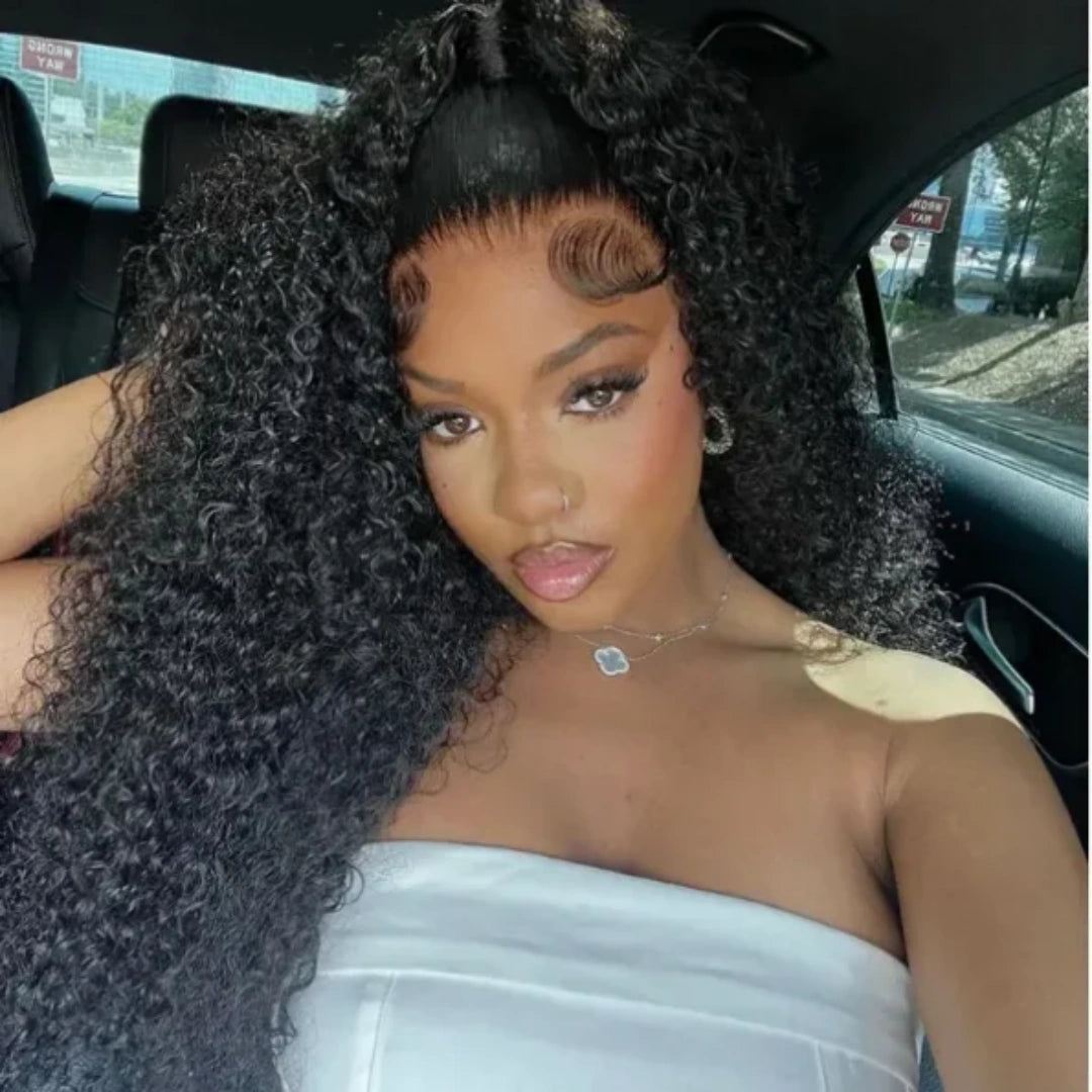 Upgraded Drawstring 13X4/13X6 Full Frontal HD Lace Wig Curly