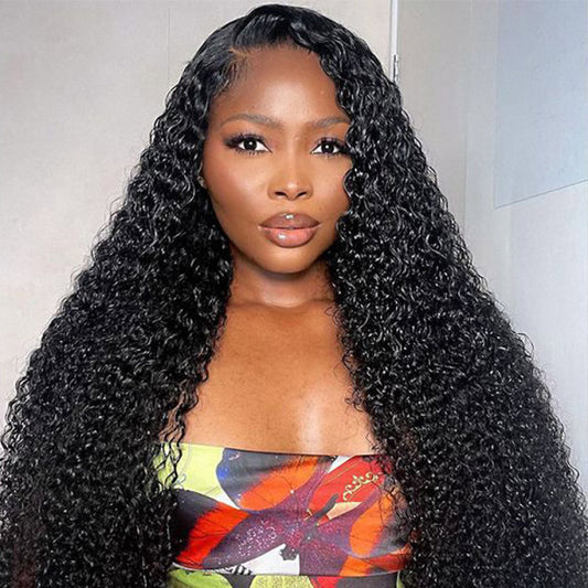 "One Fits All" 9x6 Lace Parting HD LACE Super Preplucked Hairline Curly Wig
