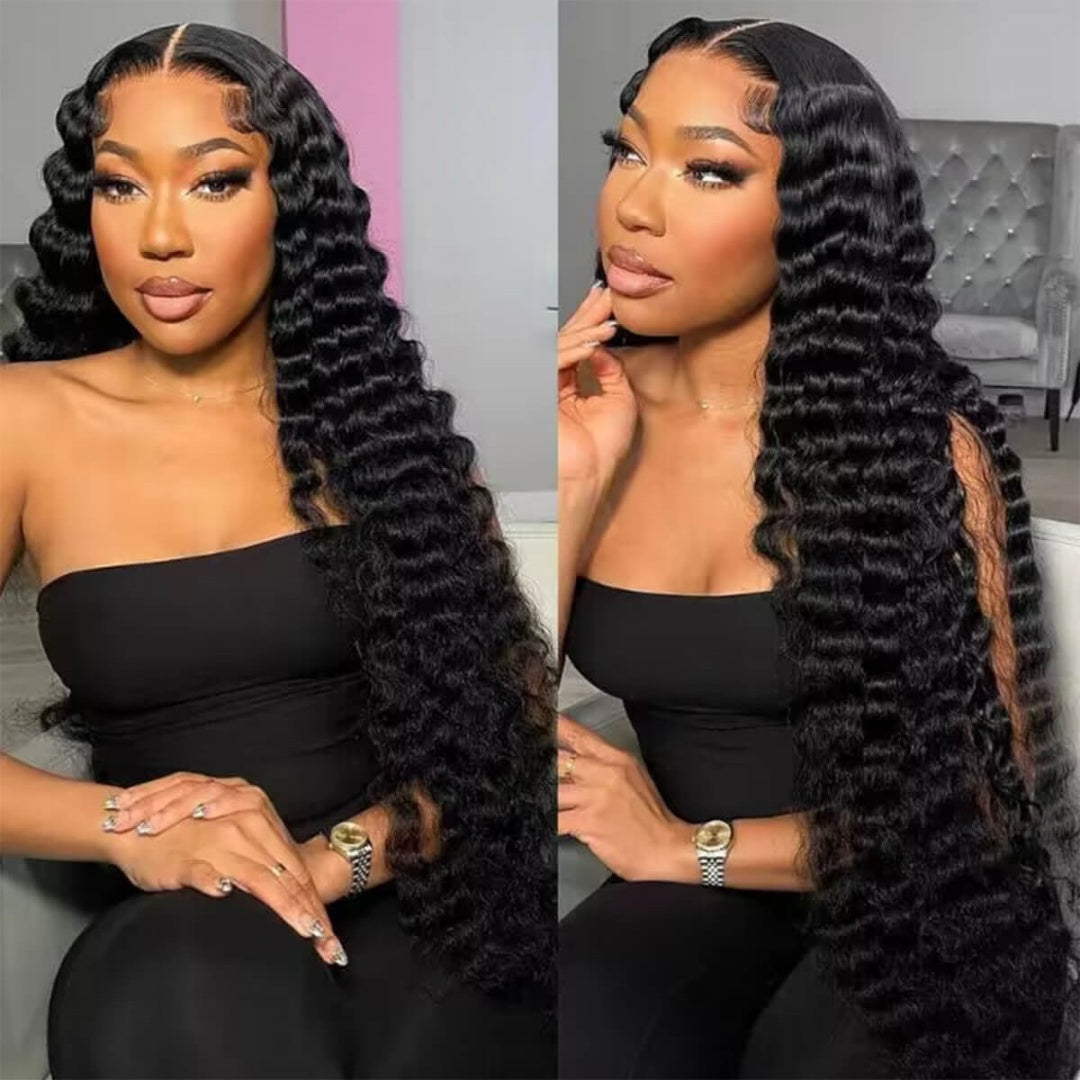 Top Quality Raw Hair 5X5 Closure HD Lace Wig Deep Wave