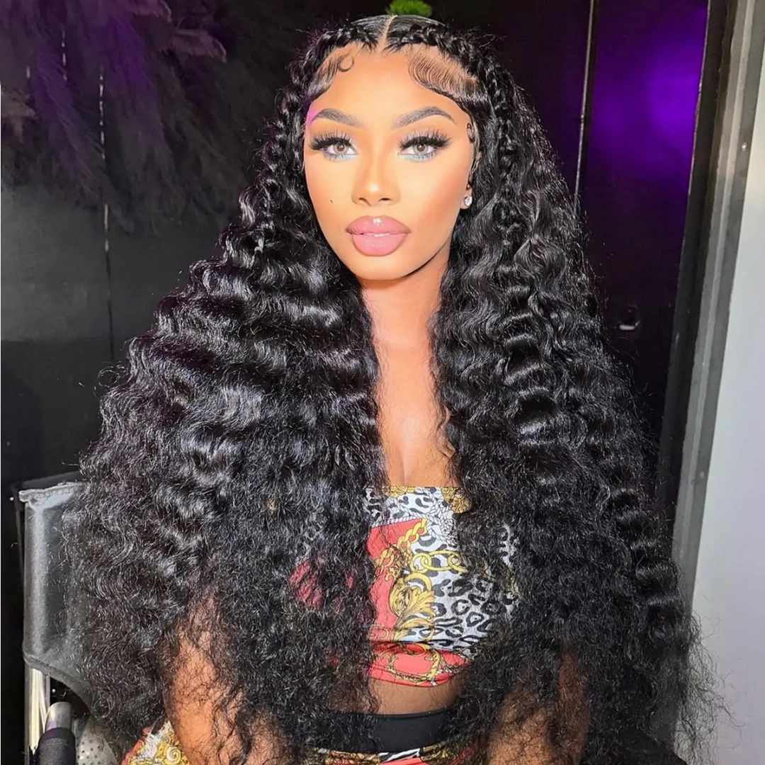 Top Quality Raw Hair 5X5 Closure HD Lace Wig Deep Wave