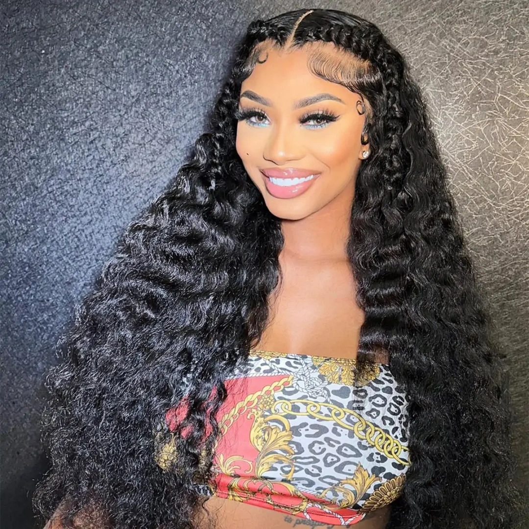 Top Quality Raw Hair 5X5 Closure HD Lace Wig Deep Wave