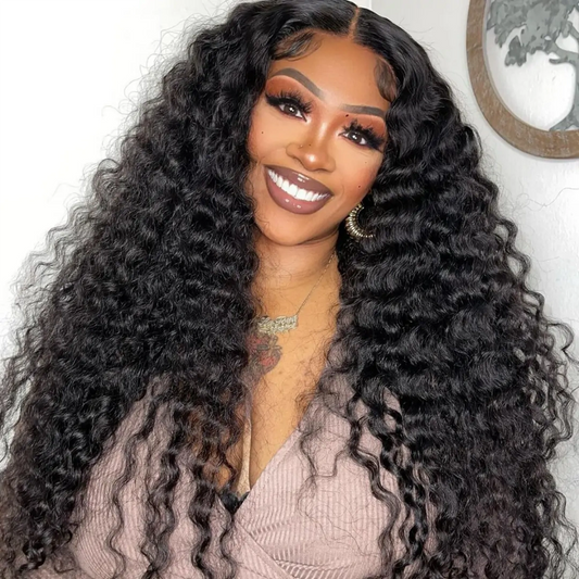 Top Quality Raw Hair 13X4/13X6 Full Frontal HD Lace Wig Deep Wave