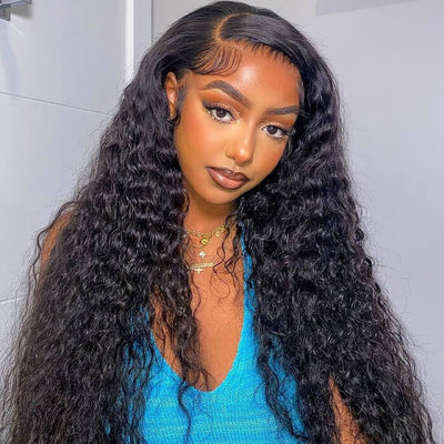 Upgrade 13x6 Fitted Cap “SUPER Pre-plucked HD Lace” Front Wig Deep Wave