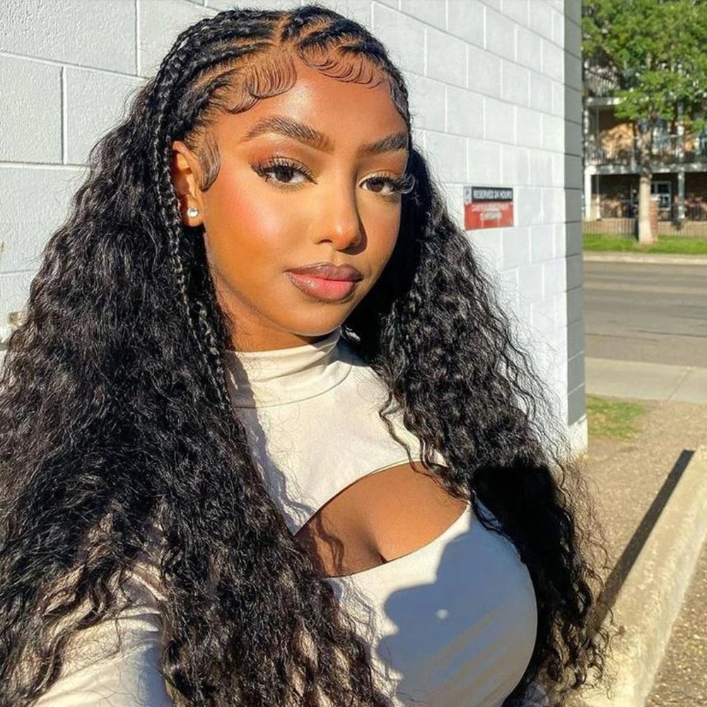 BYE-BYE KNOTS 360 HD LACE FAKE SCALP DEEP WAVE WIG / Invisi-Strap