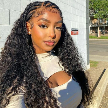 BYE-BYE KNOTS 360 HD LACE FAKE SCALP DEEP WAVE WIG / Invisi-Strap
