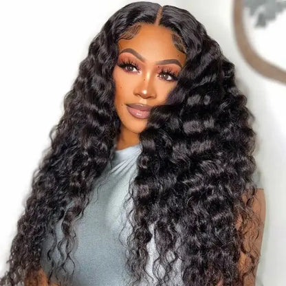 BYE-BYE KNOTS 13X6 HD LACE FRONTAL SUPER PRE-PLUCKED WIG /DEEP WAVE
