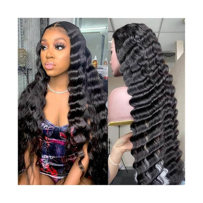 BYE-BYE KNOTS 13X6 HD LACE FRONTAL SUPER PRE-PLUCKED WIG /DEEP WAVE