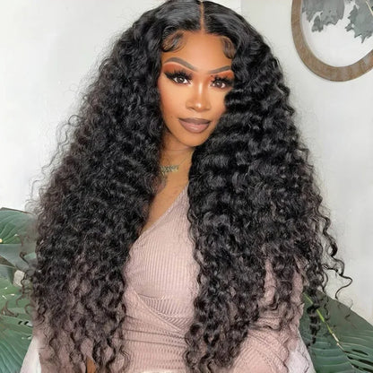 "One Fits All" 9x6 Lace Parting HD LACE Super Preplucked Hairline Deep Wave Wig