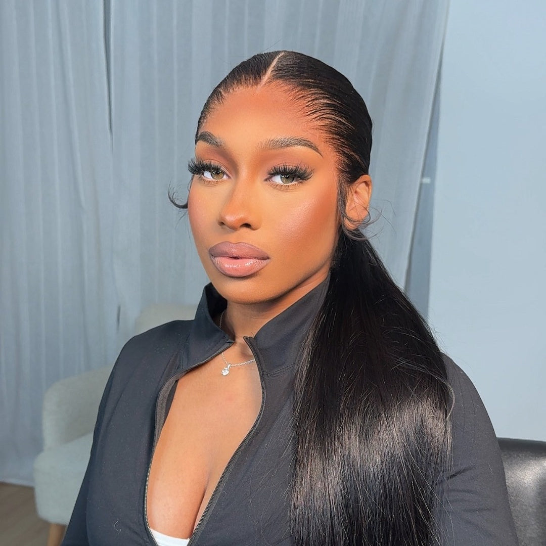 “M” Shape  Hairline 13X6 HD Lace Front Wig Straight
