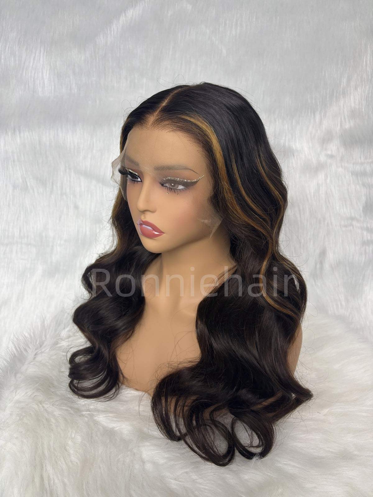 13X6  FIT 2.0 HD LACE FRONT SUPER PRE-PLUCKED HIGHLIGHT COLOR WIG / BODY WAVE WAVY