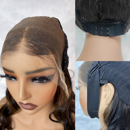 "One Fits All" 9x6 Lace Parting HD LACE Super Preplucked Hairline Light Yaki Straight Wig