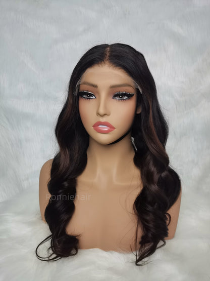 HD LACE GLUELESS 6X6 “DOME CAP” CLOSURE WIG / BODY WAVE