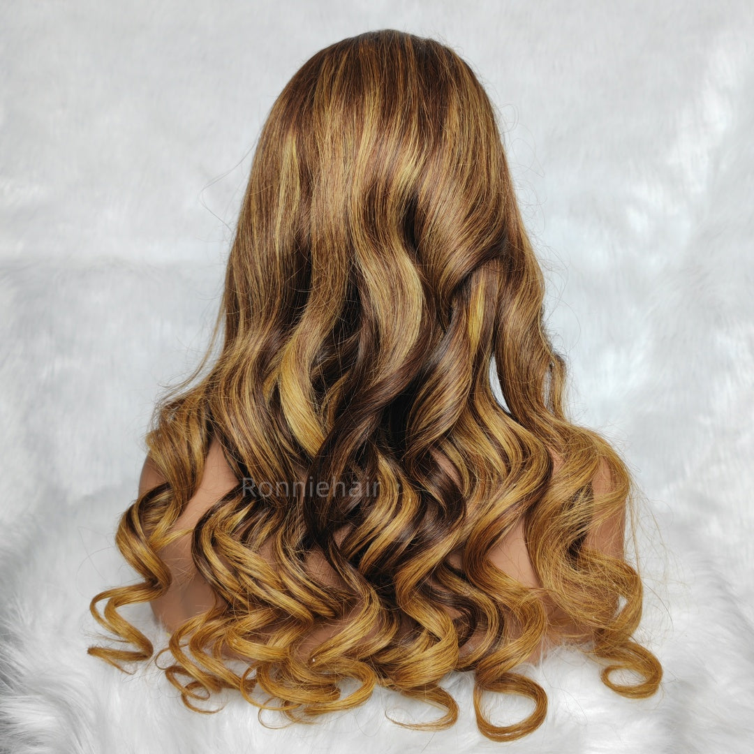 “M” Shape  Hairline 13X6 HD Lace Front Wig Body Wave Wavy