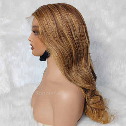 “M” Shape  Hairline 13X6 HD Lace Front Wig Body Wave Wavy
