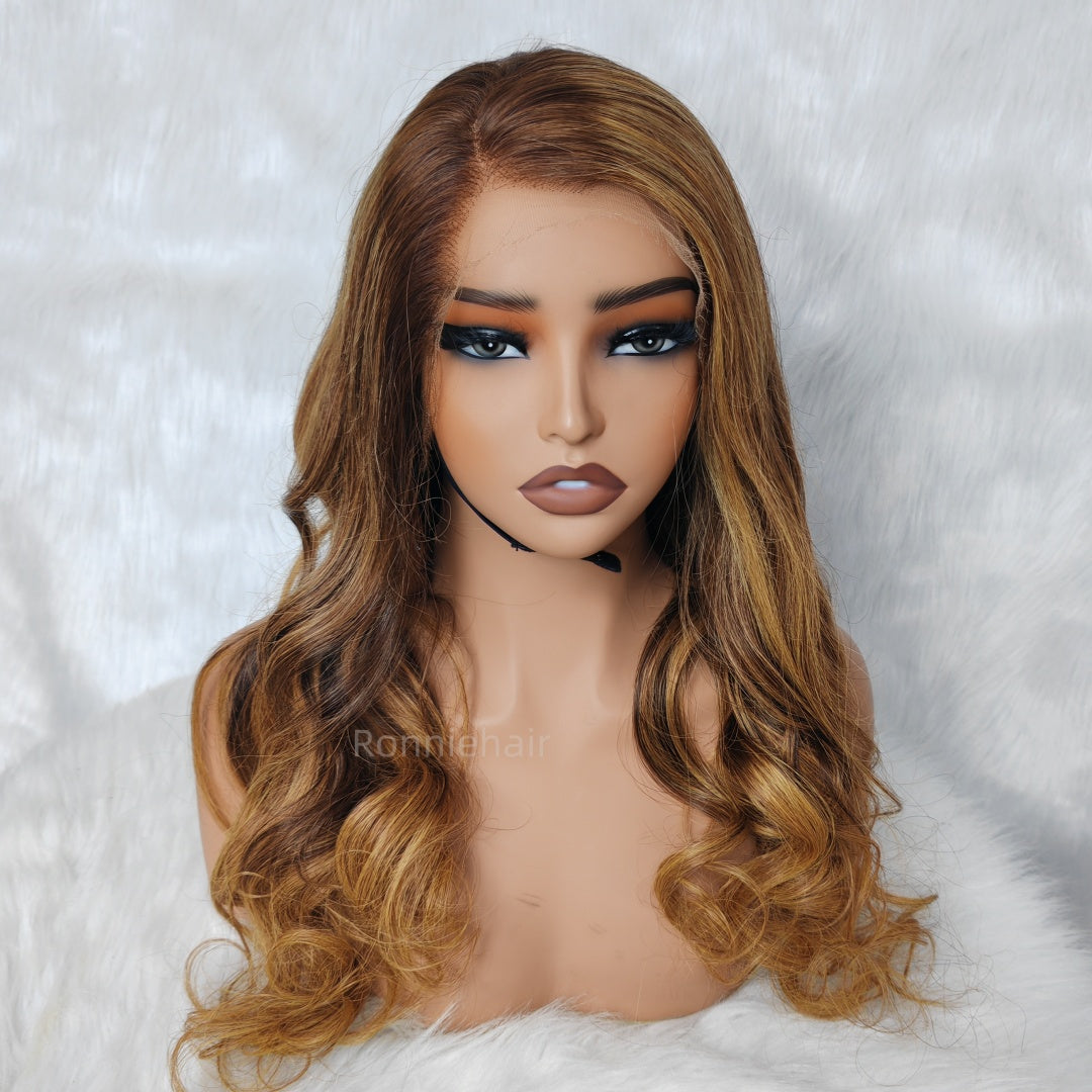 “M” Shape  Hairline 13X6 HD Lace Front Wig Body Wave Wavy
