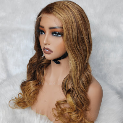 “M” Shape  Hairline 13X6 HD Lace Front Wig Body Wave Wavy