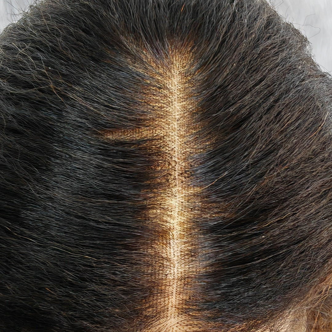 BYE-BYE KNOTS 13X6 HD LACE FRONTAL SUPER PRE-PLUCKED WIG /HIGHLIGHT BURMESE CURLS WITH FINGER COIL ENDS
