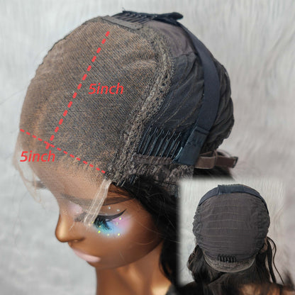 Top Quality Raw Hair 5X5 Closure HD Lace Wig Burmese Curls