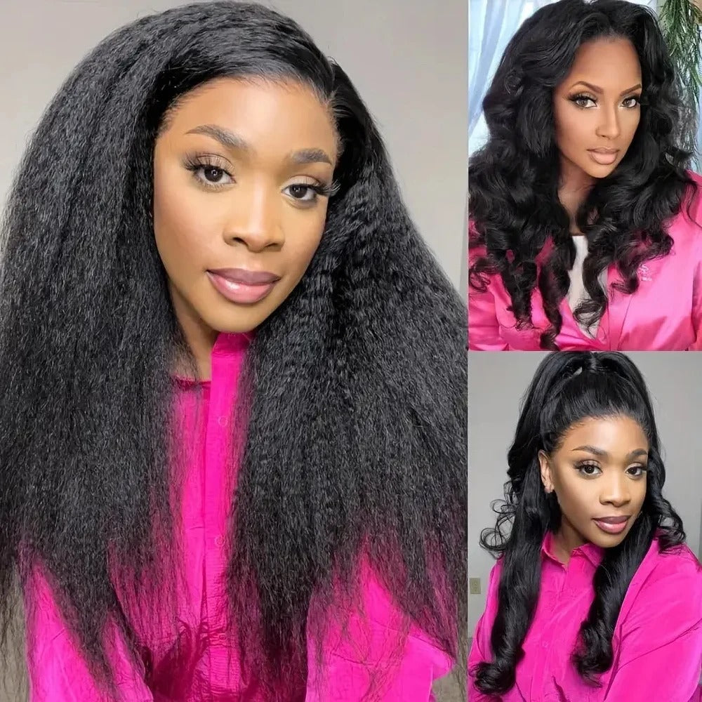 Invisi-Strap 360 HD Lace/Transparent Lace Wig // Kinky Straight