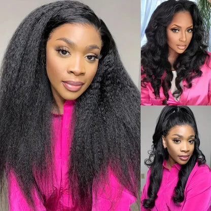 Invisi-Strap 360 HD Lace/Transparent Lace Wig // Kinky Straight