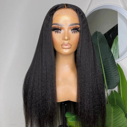 【Save $100+】BYE-BYE KNOTS FULL HD LACE KINKY STRAIGHT INVISI-STRAP WIG