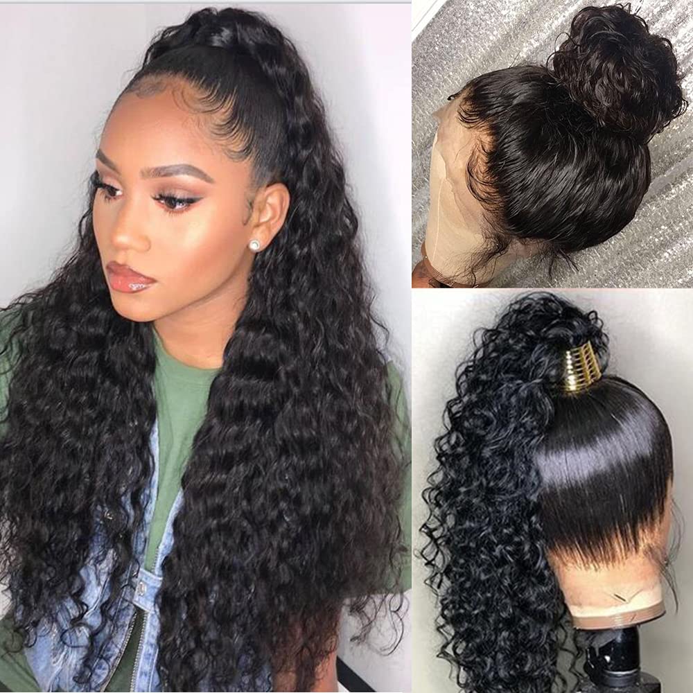 BYE-BYE KNOTS 360 HD LACE FAKE SCALP LOOSE WAVE WIG / Invisi-Strap