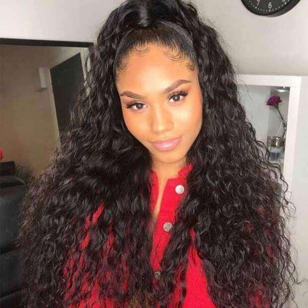BYE-BYE KNOTS 360 HD LACE FAKE SCALP LOOSE WAVE WIG / Invisi-Strap