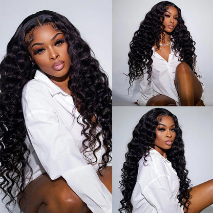Upgraded Drawstring 13X4/13X6 Full Frontal HD Lace Wig Loose Wave