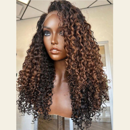 "One Fits All" 9x6 Lace Parting HD LACE Super Preplucked Hairline Highlight Wig