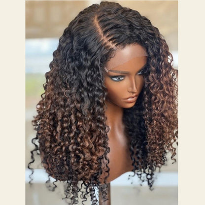 "One Fits All" 9x6 Lace Parting HD LACE Super Preplucked Hairline Highlight Wig