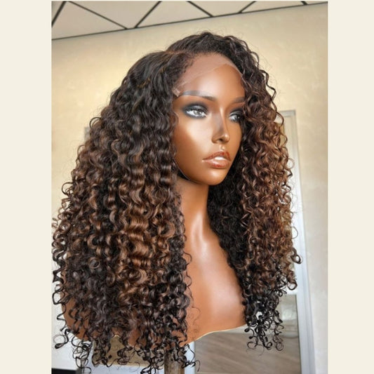 "One Fits All" 9x6 Lace Parting HD LACE Super Preplucked Hairline Highlight Wig