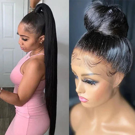 BYE-BYE KNOTS 360 HD LACE FAKE SCALP STRAIGHT WIG / Invisi-Strap