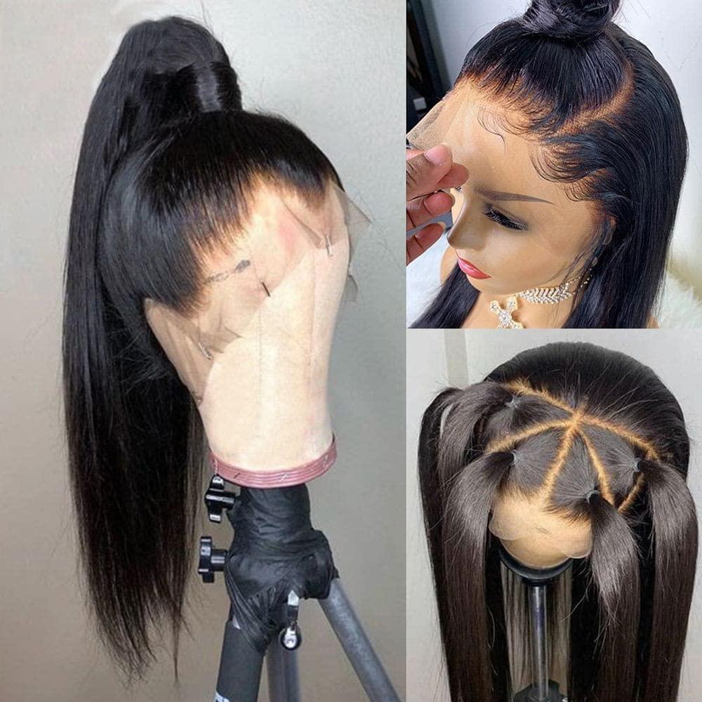 UPGRADED FULL LACE (WITHOUT MESH) TRANSPARENT LACE STRAIGHT INVISI-STRAP WIG