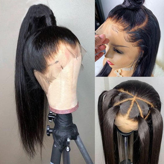 UPGRADED FULL LACE (WITHOUT MESH) TRANSPARENT LACE STRAIGHT INVISI-STRAP WIG