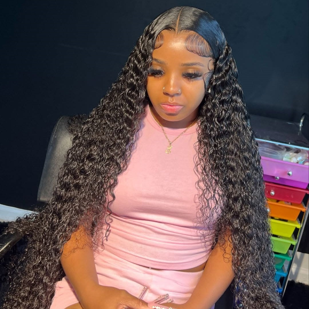 HD LACE GLUELESS 6X6 “DOME CAP” CLOSURE WIG / WATER WAVE