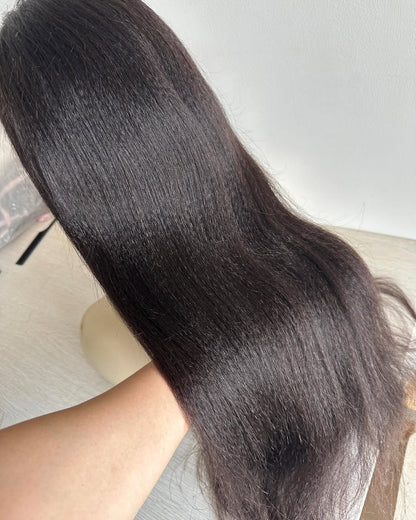 HD LACE GLUELESS 6X6 “DOME CAP” CLOSURE WIG / LIGHT YAKI STRAIGHT
