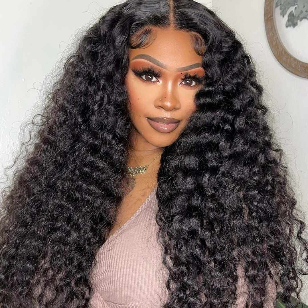 HD LACE GLUELESS 6X6 “DOME CAP” CLOSURE WIG / DEEP WAVE