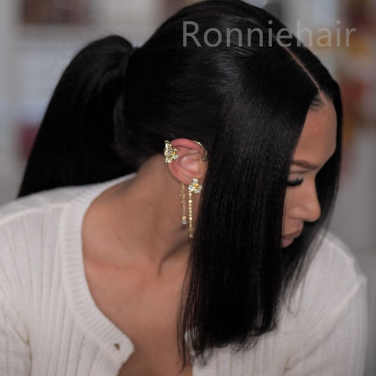 TRANSPARENT FULL LACE PRE-PLUCKED YAKI STRAIGHT HAIR WIG