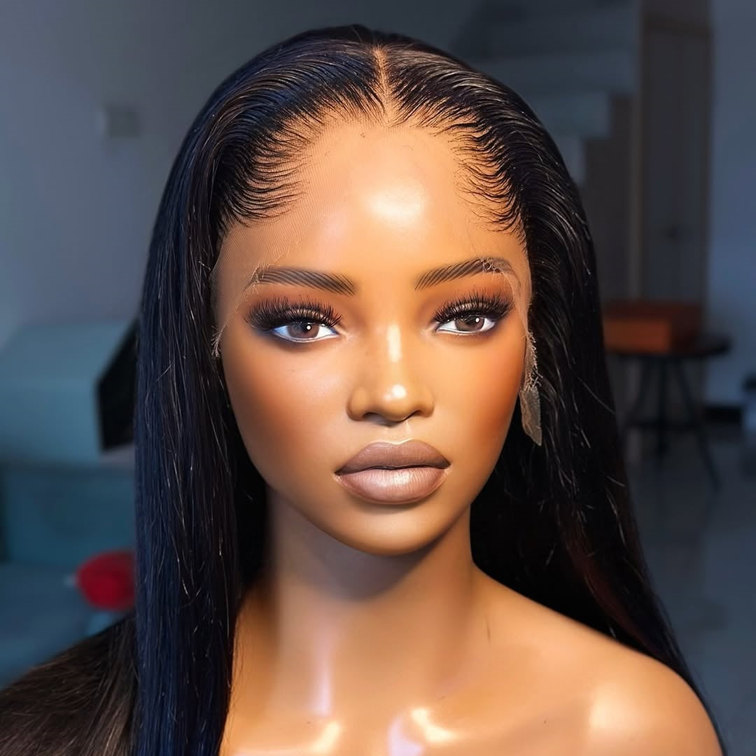 “M” Shape  Hairline 13X6 HD Lace Front Wig Straight